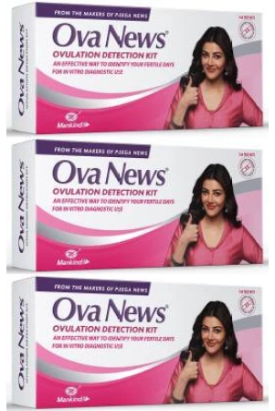 Ova News Ovulation Detection Kit by mankind Ovulation Kit  (18 Tests Pack of 3)