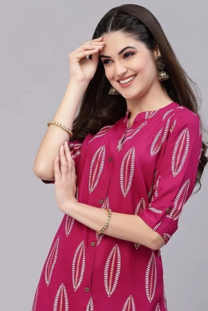 stylum-pink-rayon-womens-straight-kurti-pack-of-1-none