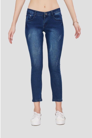 CEFALU - Blue Denim Skinny Fit Women''s Jeans ( Pack of 1 ) - None