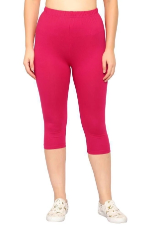 diaz-pink-cotton-lycra-solid-capri-single-s