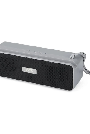 MZ M204 10 W Bluetooth Speaker Bluetooth V 5.0 with SD card Slot Playback Time 6 hrs Grey - Grey