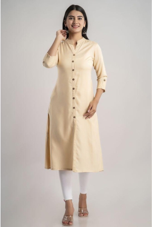 mauka-cream-rayon-womens-front-slit-kurti-pack-of-1-none