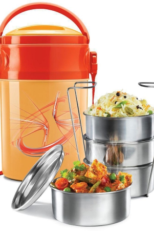 milton-odyssey-insulated-tiffin-4-stainless-steel-containers-380-ml-each-and-1-papad-box-200-ml-orange