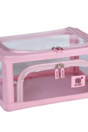 transparent-storage-organizer-living-box-pink