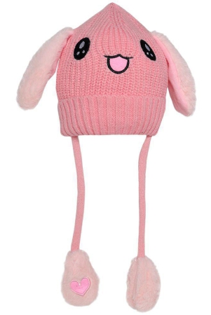 zacharias-boy-girl-winter-woolen-rabbit-moving-ear-cap-free-sizepack-of-1-none