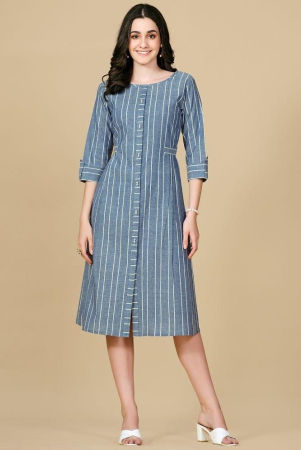 glomee-blue-cotton-womens-a-line-dress-pack-of-1-none