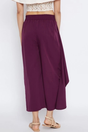 women-burgundy-relaxed-loose-fit-solid-culottes