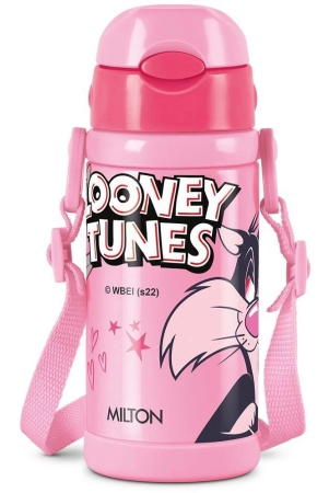 milton-charmy-350-looney-tunes-thermosteel-kids-water-bottle-330-ml-pink-pink