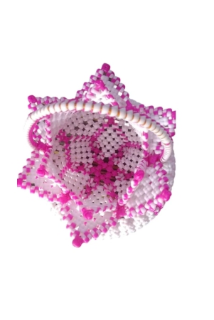 white-and-pink-beaded-flower-basket