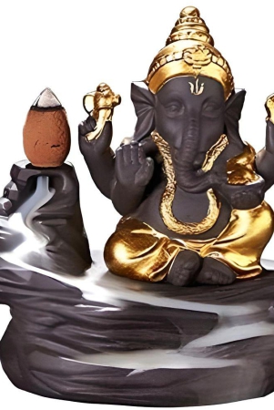 Khushi Enterprises - Polyresin Lord Ganesha Idol ( 12 cm )