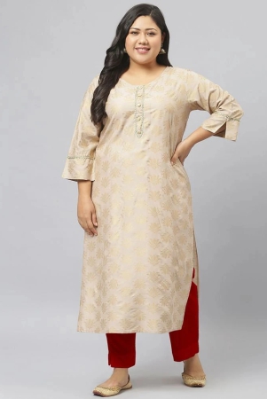 stylum-rayon-printed-straight-womens-kurti-beige-pack-of-1-none