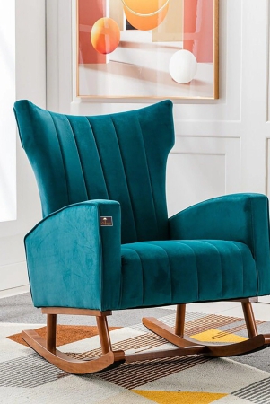 wooden-velvet-accent-rocking-chair-teal-teal