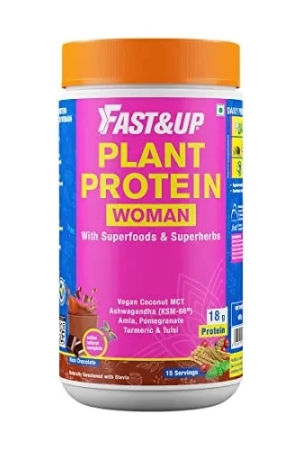 fastup-plant-protein-women-with-superherbs-superfoods-pomegranate-tulsi-amla-ashwagandha-for-weight-management-hormonal-balance-etcpack-of-15-servings-chocolate-flavor