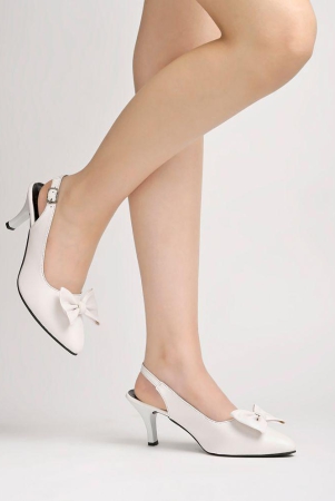 Shoetopia White Women''s Sandal Heels - None