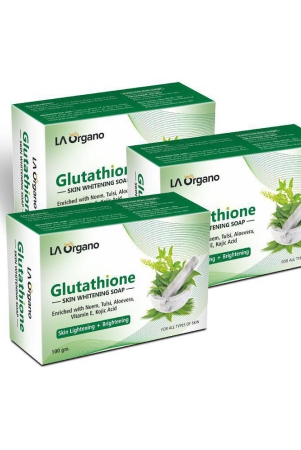 la-organo-glutathione-neem-tulsi-skin-lightening-soap-100-g-pack-of-3