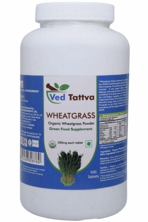 Ved Tattva Wheatgrass Tablet 500 no.s Pack Of 1