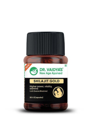 Dr.Vaidya's Shilajit Gold Ayurvedic Shilajit Vitalizer - (30 Cap)