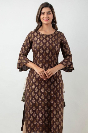 mauka-brown-rayon-womens-straight-kurti-pack-of-1-none