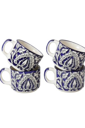 khurja-pottery-murli-cup-blue-mugal-painting-so4