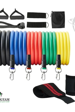 manogyam-fitness-combo-of-11-in-1-resistance-bands-set-with-wrist-supports-multi-color