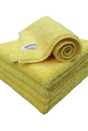 softspun-microfiber-high-loop-cleaning-cloths-40x60-cms-5-pcs-towel-set-380-gsm-yellow-thick-lint-streak-free-multipurpose-cloths