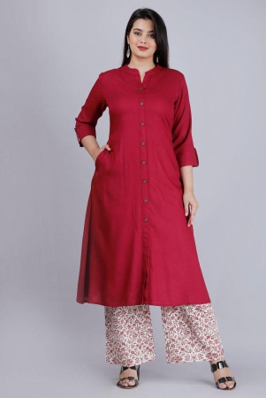 mauka-maroon-front-slit-rayon-womens-stitched-salwar-suit-pack-of-1-none