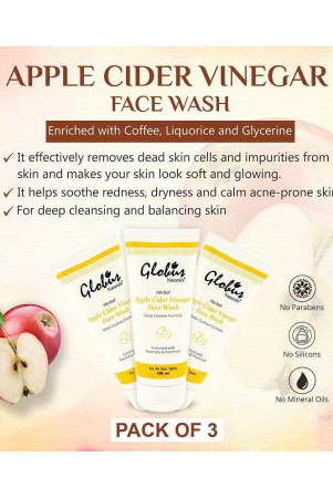 globus-naturals-apple-cider-vinegar-deep-clean-face-wash-100-ml-pack-of-3