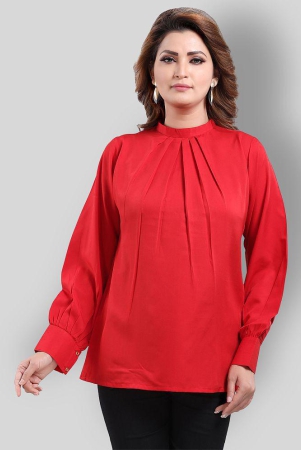 meher-impex-red-crepe-womens-straight-kurti-pack-of-1-s