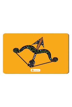 indigifts-sun-sign-designer-mousepad-bow-and-arrow-with-fire-flame-pattern-multi-mouse-pad-85x7-inches-sagittarius-zodiac-mousepad-for-laptop-zodiac-mouse-pad-sun-sign-star-sign-gifts