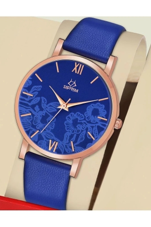 septem-blue-leather-analog-womens-watch