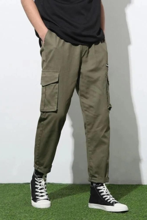 sprouted-mens-cotton-solid-multipocket-olive-cargo-pant-slim-fit-l