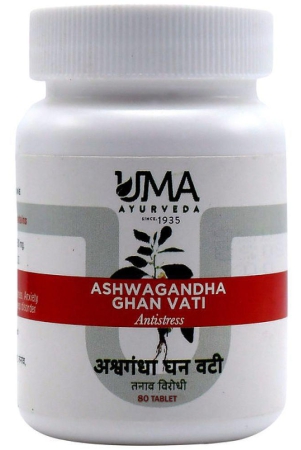 UMA AYURVEDA Ashwagandha_Ghan_Vati_80_Tab Tablet 1 kg Pack Of 1