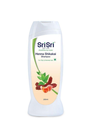 Sri Sri Tattva Henna Shikakai Shampoo - For Silky Smooth & Conditioned Hair