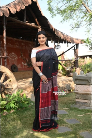 ranghandloom-pure-cotton-saree-with-handwoven-buttisblack