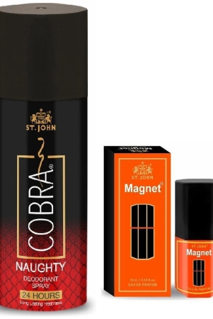 stjohn-cobra-naughty-150ml-magnet-10ml-deodorant-spray-perfume-for-men-160ml-pack-of-2