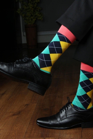 Men's Argyle Pattern Premium Socks