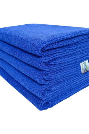 softspun-microfiber-cloth-5-pcs-40x60-cms-340-gsm-blue-thick-lint-streak-free-multipurpose-cloths-automotive-microfibre-towels-for-car-bike-cleaning-polishing-washing-detailing