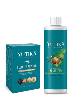 yuthika-professional-blonder-powder-60g-with-hair-color-developer-20-volume-6-150ml