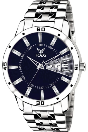 Fogg Silver Metal Analog Mens Watch