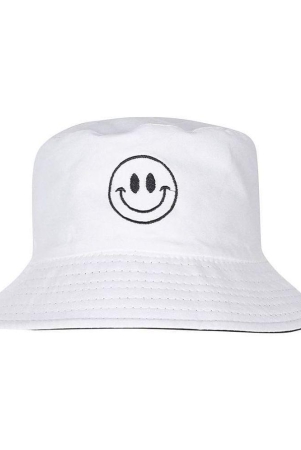 cotton-fishermen-bucket-hat-smiley-white-free-size-white