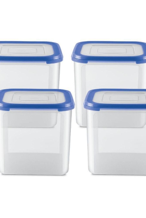 milton-stacko-360-degree-plastic-storage-container-8-set-of-4-413-litres-each-blue-storage-jar-air-tight-kitchen-organiser-container-set-refrigerator-safe-bpa-free-stackab