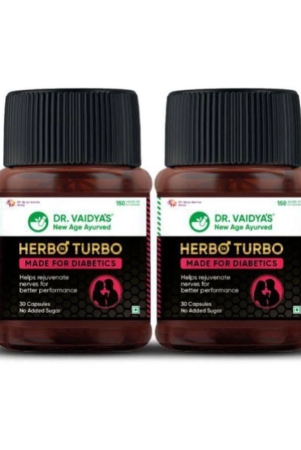 dr-vaidyas-herbo24turbo-made-for-diabetics-30-capsules-each-pack-of-2