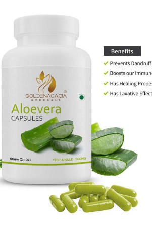 GOLDENACACIA HERRBALS Aloevera 500mg 120 capsules Capsule 1 no.s