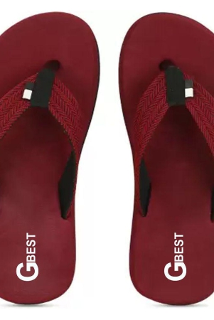 gbest-maroon-mens-thong-flip-flop-none