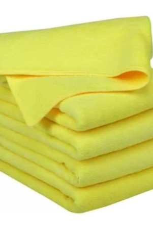 ingens-yellow-250-gsm-microfiber-cloth-for-automobile-pack-of-5-