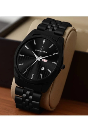 charliekeen-black-metal-analog-mens-watch