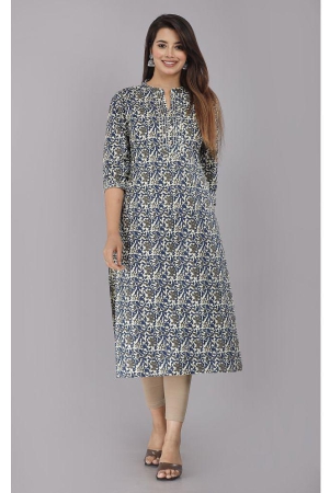 highlight-fashion-export-blue-cotton-womens-straight-kurti-pack-of-1-none