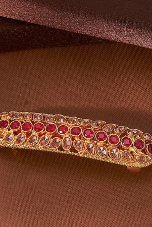 antique-classic-hair-clip-with-gold-plating-ruby