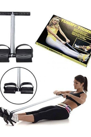 Tummy Trimmer Fitness Equipment (Single Spring) - Black