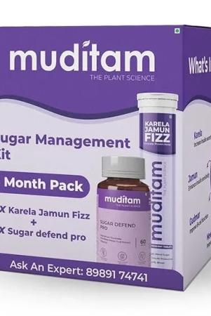 muditam-ayurveda-sugar-management-kit-karela-jamun-fizz-and-sugar-defend-pro-effervescent-tabletskarela-jamun-juicehelps-in-high-sugar-conditionpromotes-healthy-glucose-levels-ideal-for-3-months